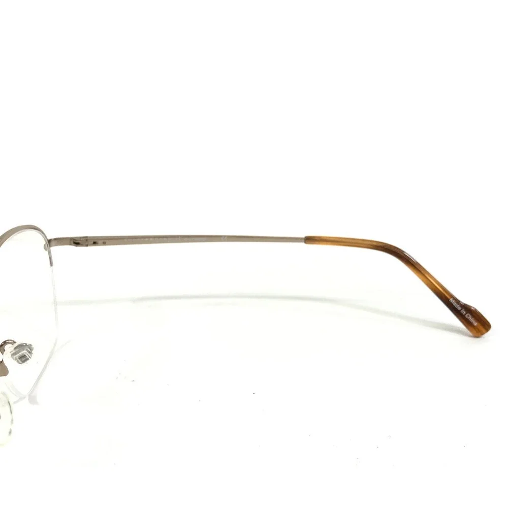 Scott Harris Vintage Eyeglasses Frames V-62 C3 Antique Gold Half Rim 50-21-140